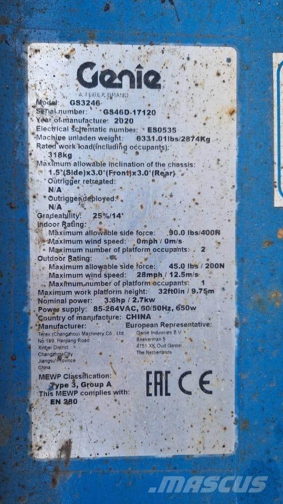 Genie GS 3246 Scheren-Arbeitsbühnen