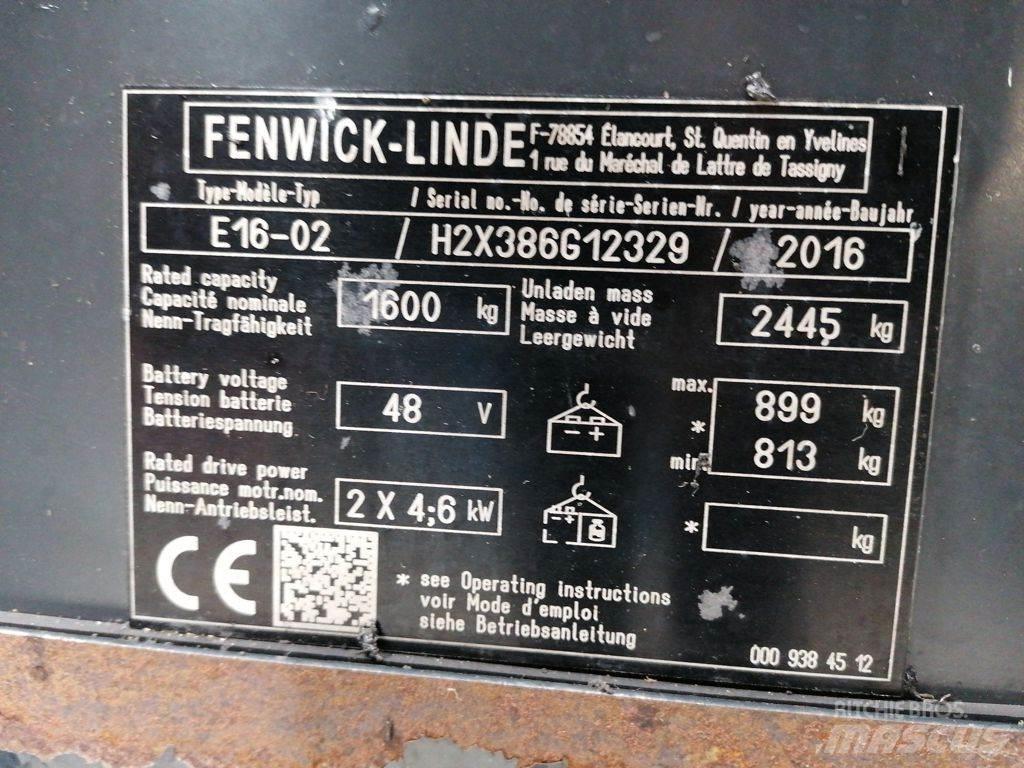 Linde E16-02 Elektrostapler