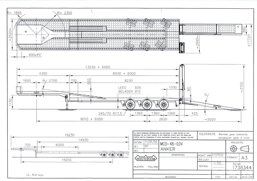 Nooteboom MCO-48-03V Tieflader-Auflieger