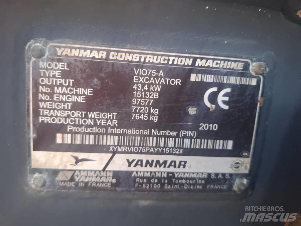 Yanmar Vio 75 A Midibagger  7t - 12t
