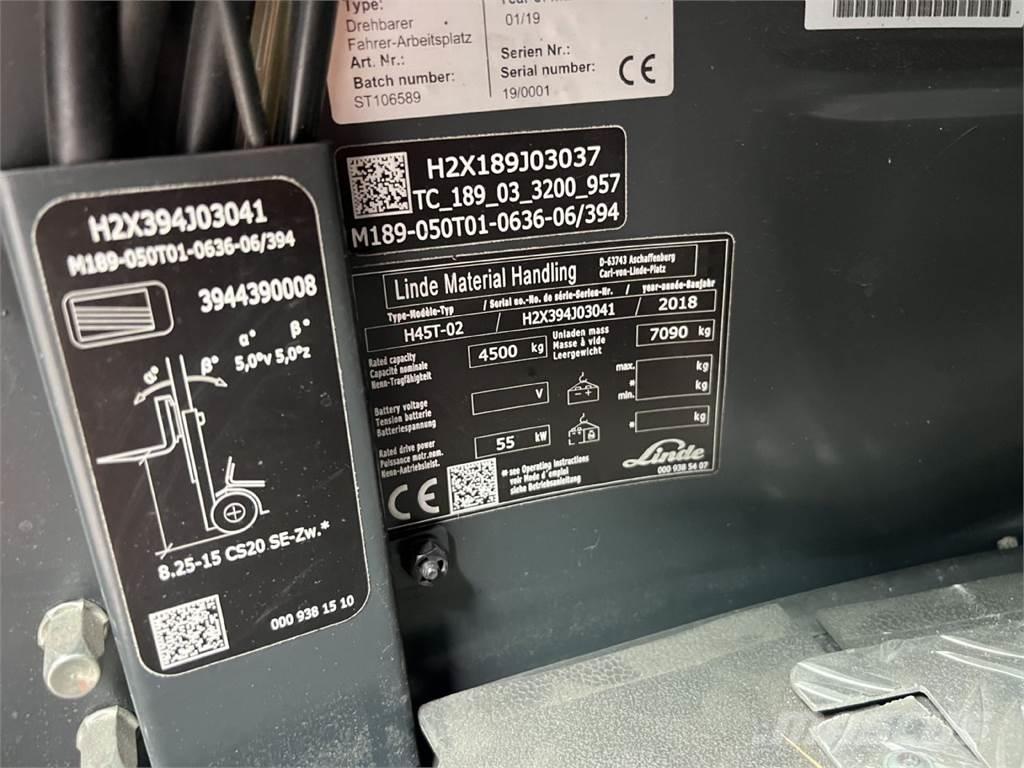 Linde H45T-02 Gasstapler