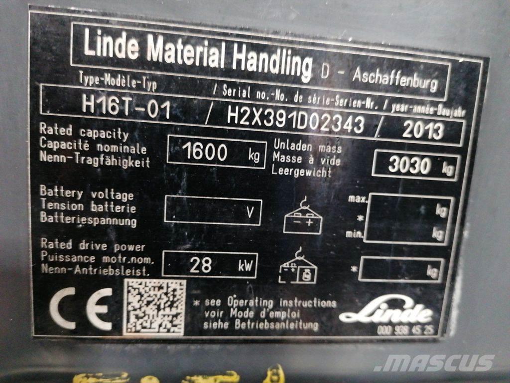 Linde H16T-01 Gasstapler