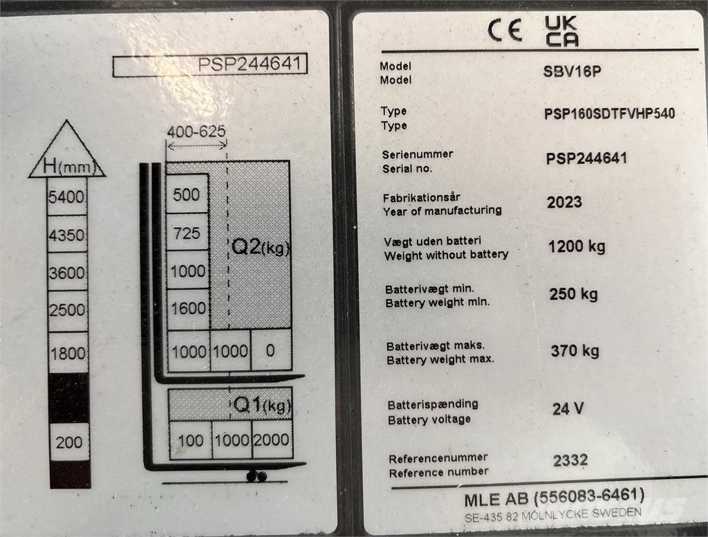 Mitsubishi SBV16PI Selbstfahrstapler