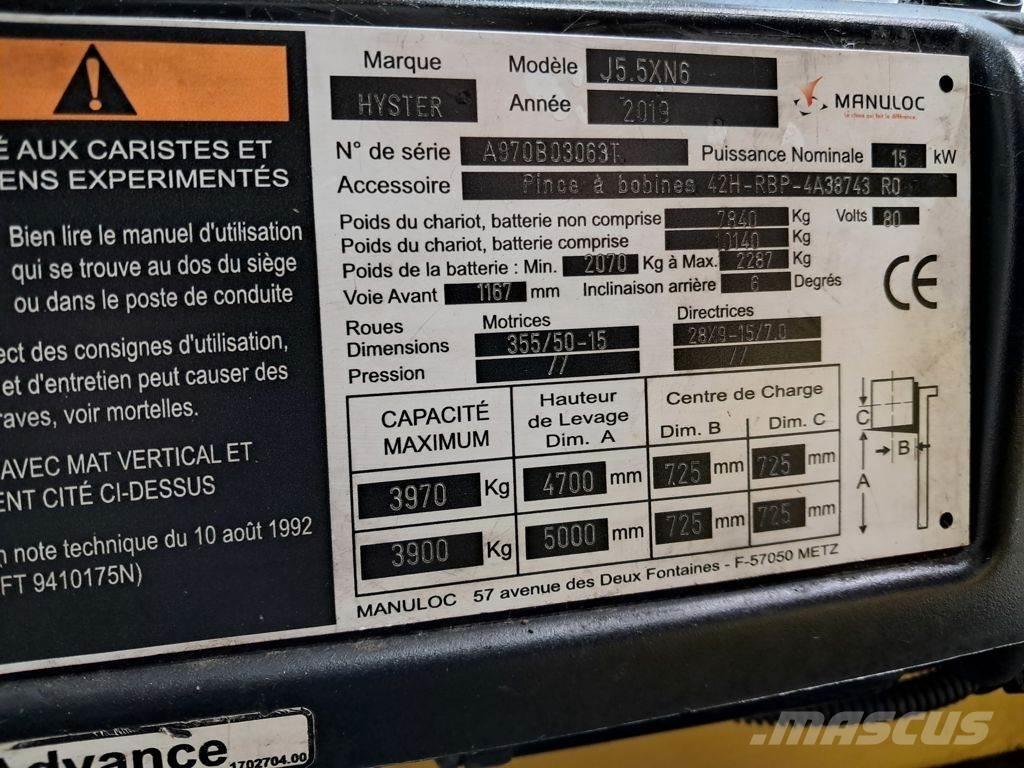 Hyster J5.5XN6 Elektrostapler
