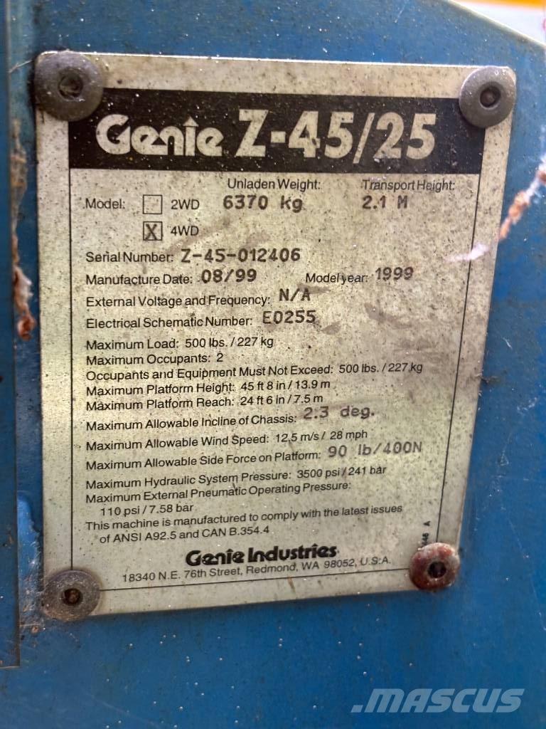 Genie Z 45/25 Gelenkteleskoparbeitsbühnen