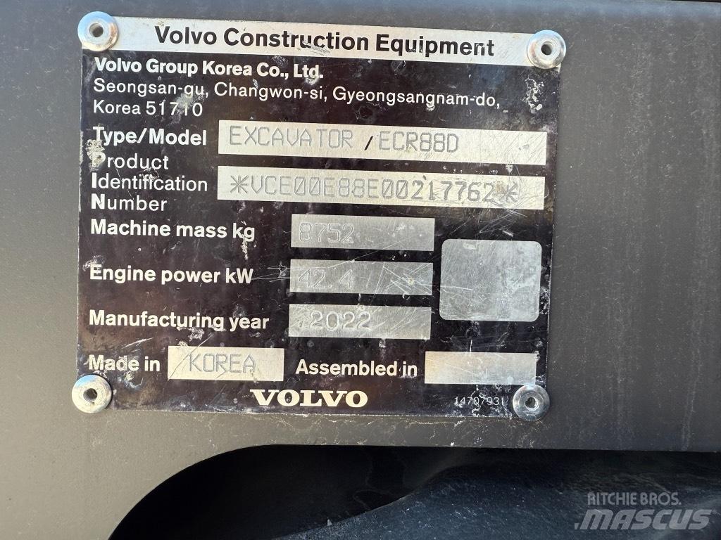 Volvo ECR88D Midibagger  7t - 12t
