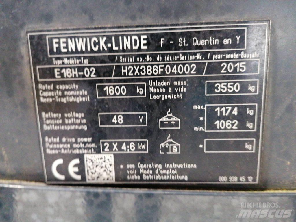 Linde E16H-02 Elektrostapler