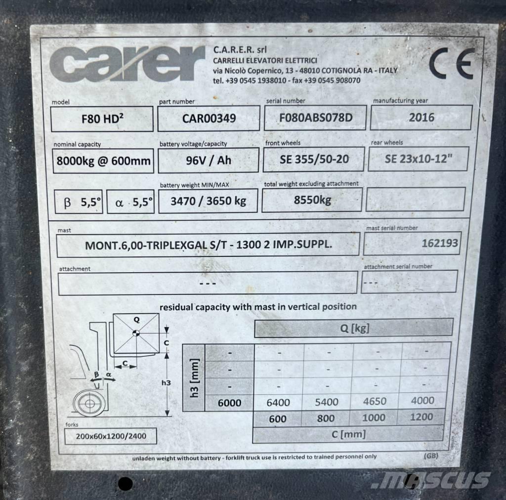 Carer F80 Elektrostapler
