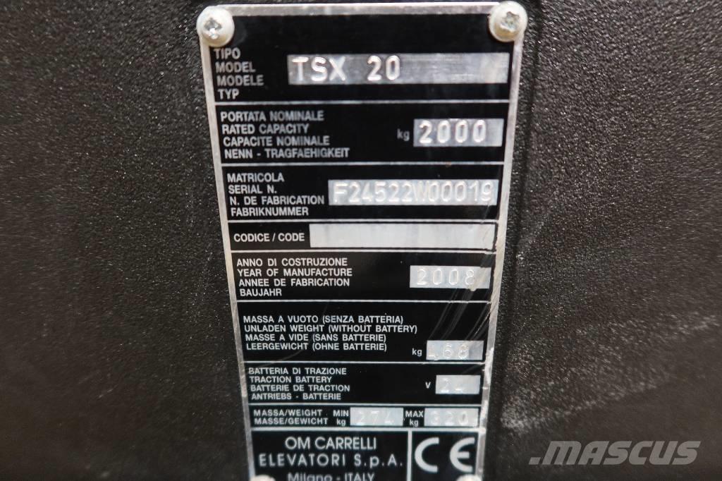  EL-LØFTER TSX 20 Niedergabelstapler