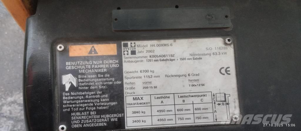 Hyster H4.00XMS-6 Gasstapler