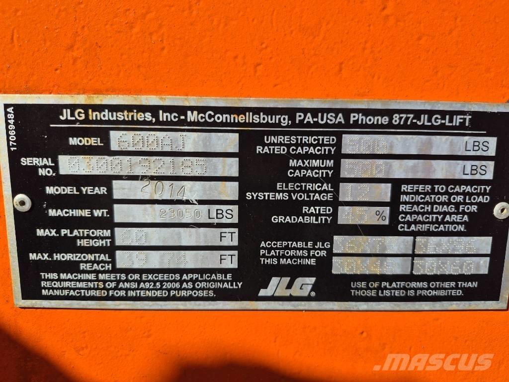 JLG 600 AJ Gelenkteleskoparbeitsbühnen