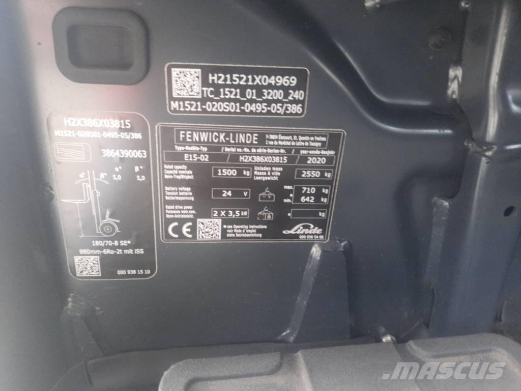 Linde E15-02 Elektrostapler