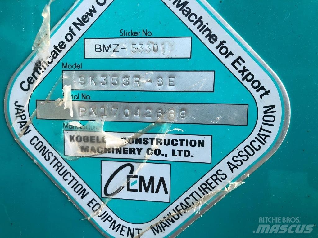 Kobelco SK 35 SR-6E Minibagger < 7t
