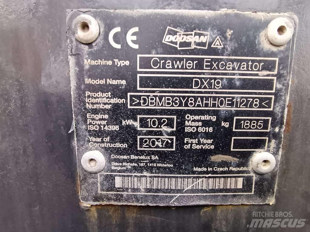 Doosan DX 19 Minibagger < 7t