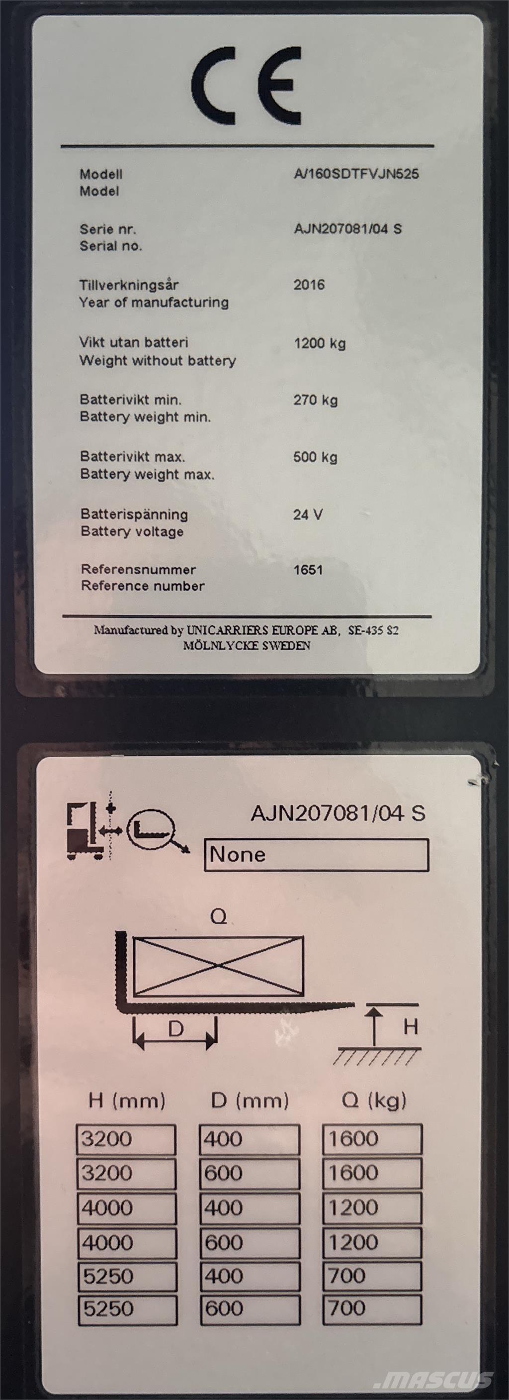 Atlet A160 Selbstfahrstapler