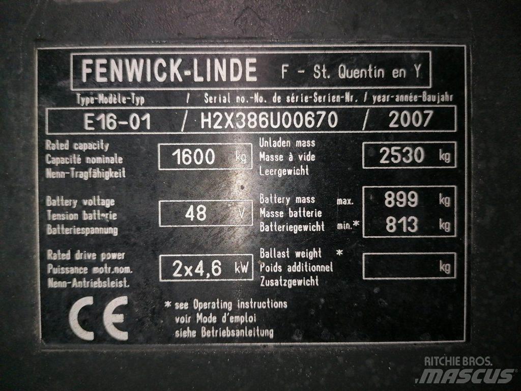 Linde E16-01 Elektrostapler