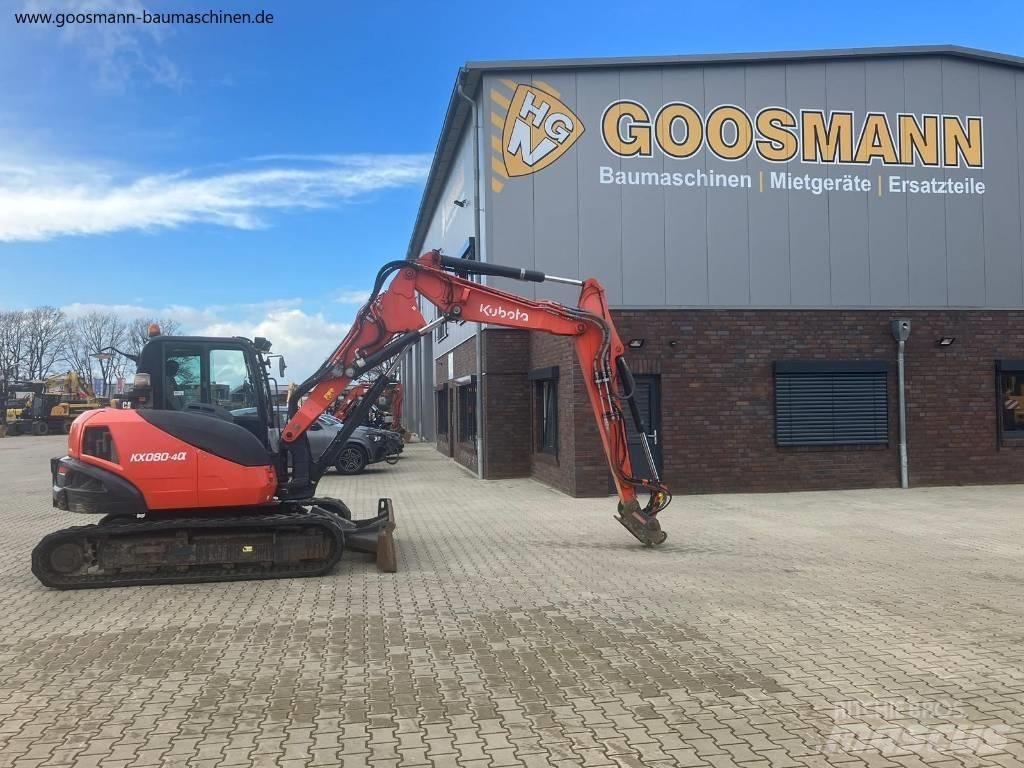Kubota KX080-4a Midibagger  7t - 12t