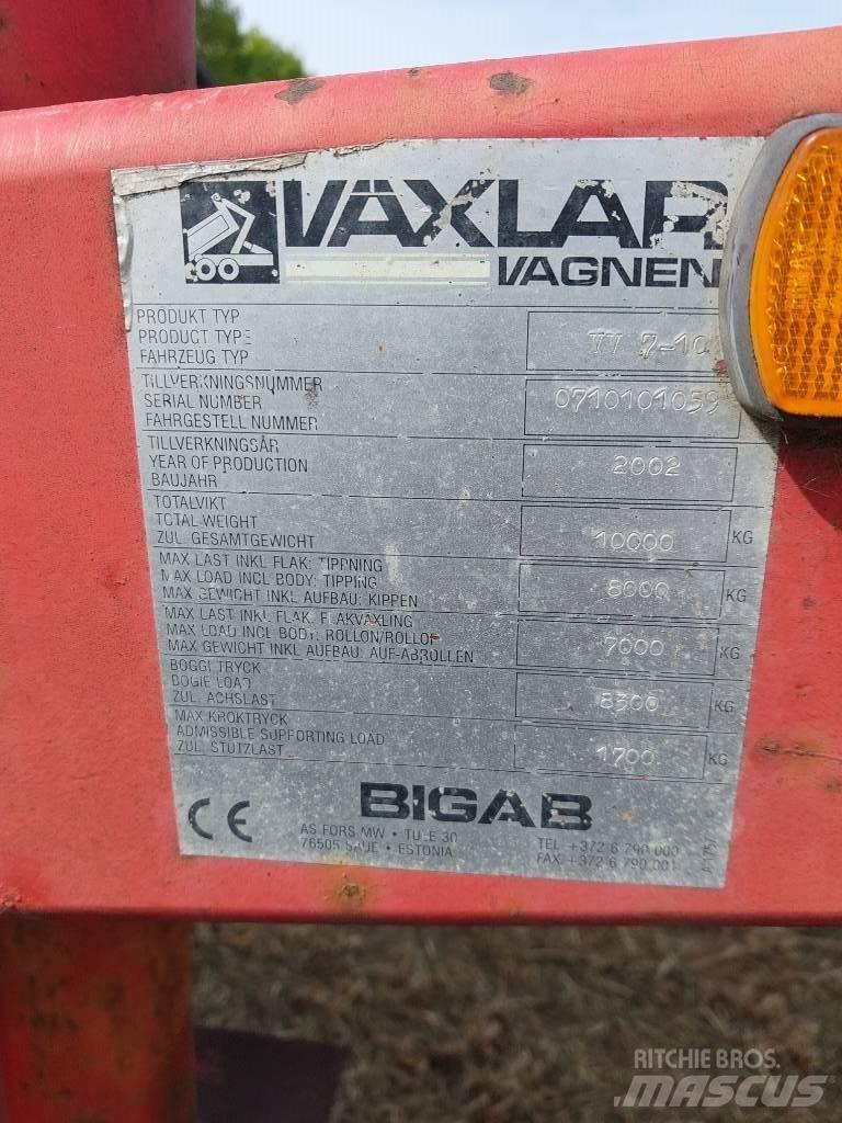 Bigab 7-10 Anhänger mit Hakenlift