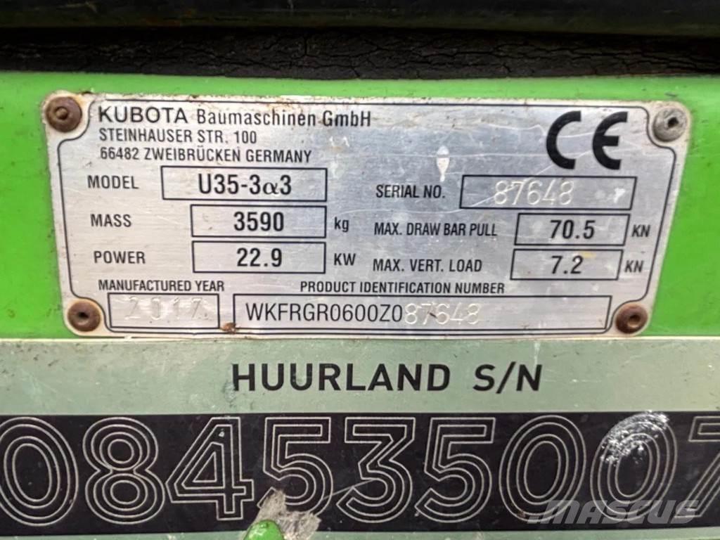 Kubota U35-3 Minibagger < 7t