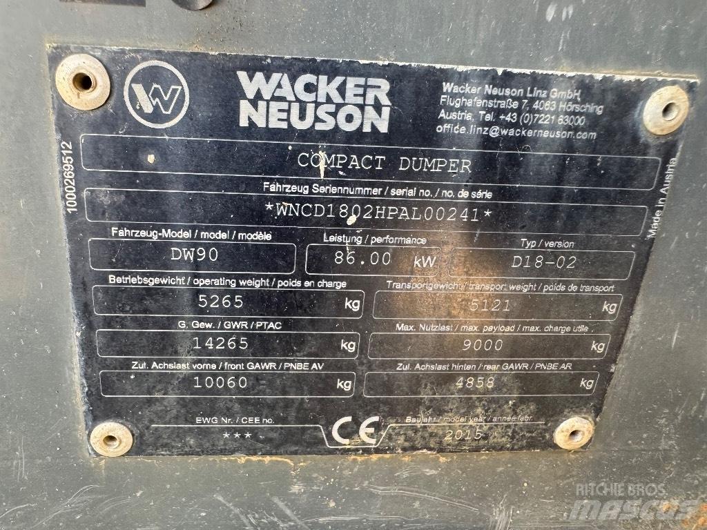 Wacker Neuson DW 90 Minidumper