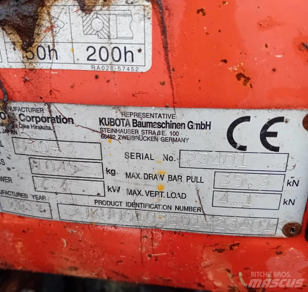 Kubota U 10-3 Minibagger < 7t