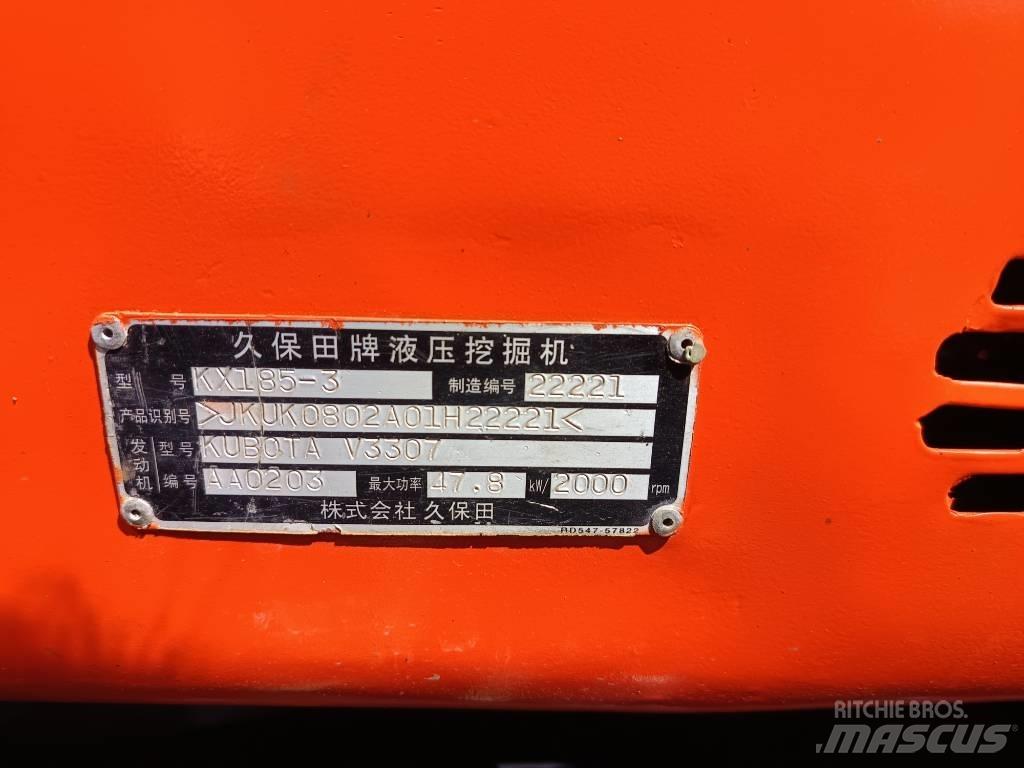 Kubota KX 185 Midibagger  7t - 12t