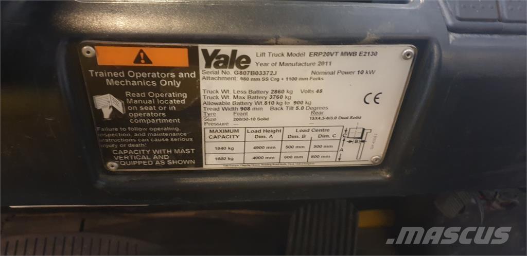 Yale ERP20VT MWB Elektrostapler