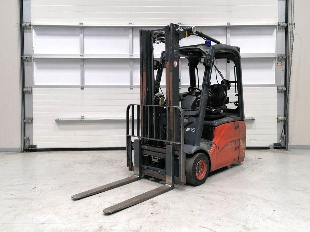 Linde E16C-01 Elektrostapler