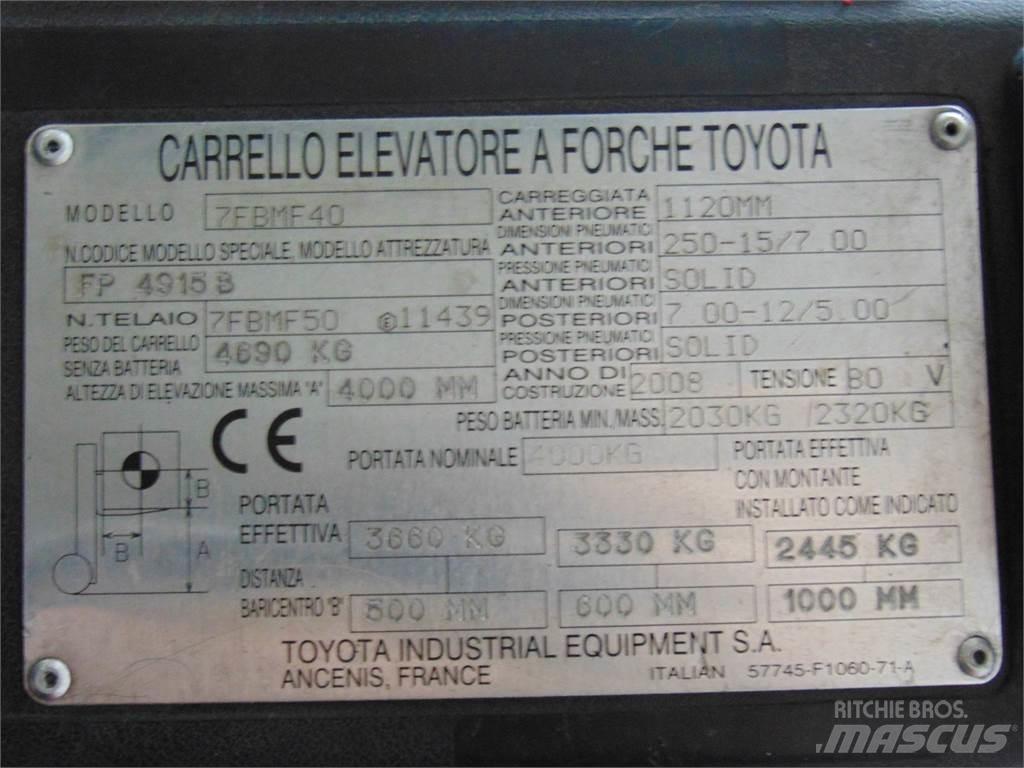 Toyota 7FBMF40 Elektrostapler