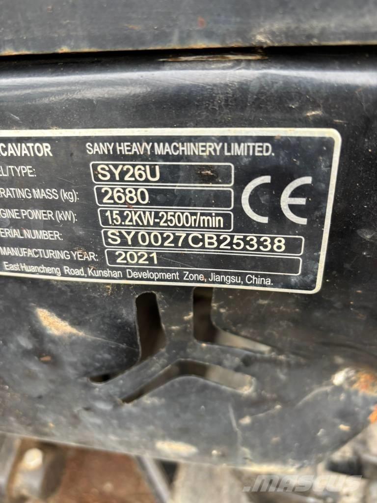 Sany SY 26 U Minibagger < 7t