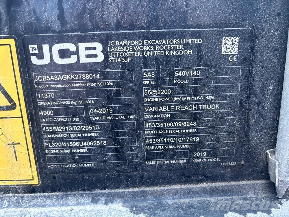 JCB 540V140 Teleskoplader
