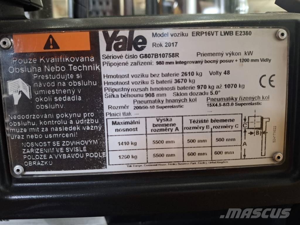 Yale ERP 16 VT Elektrostapler