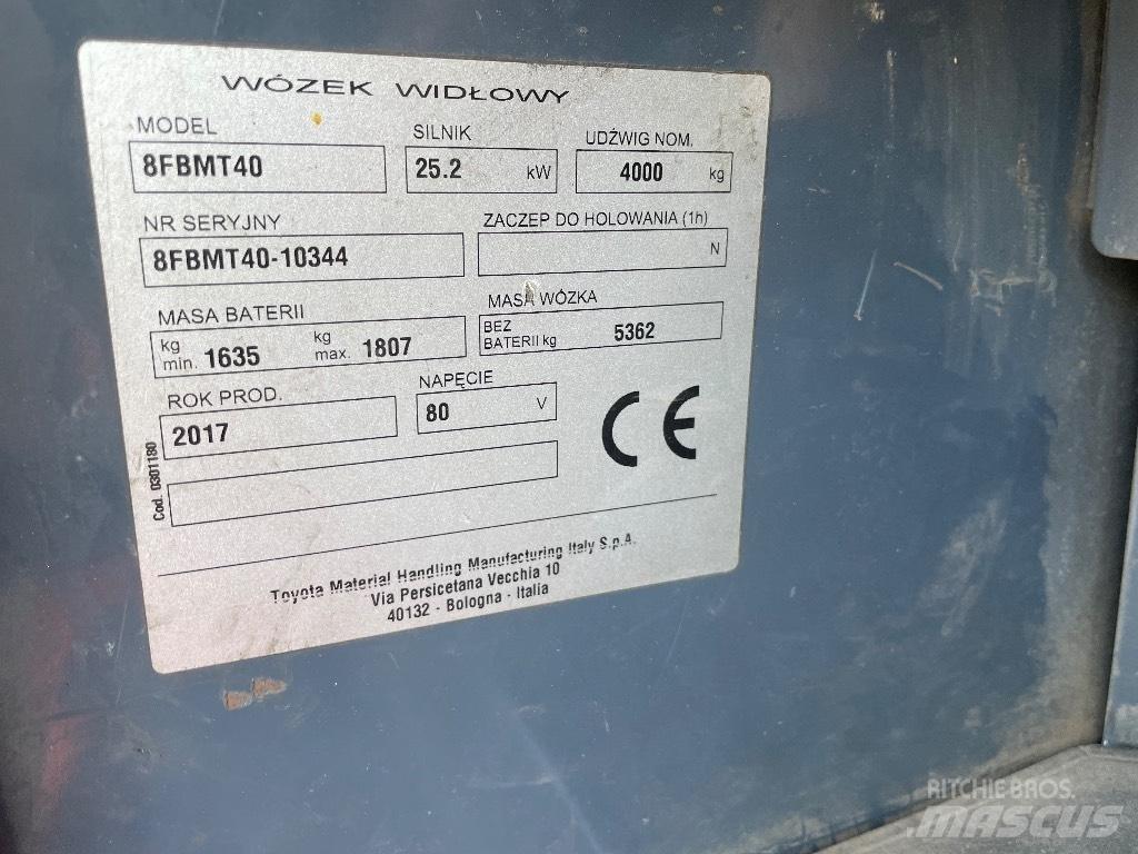 Toyota 8FBMT40 Elektrostapler