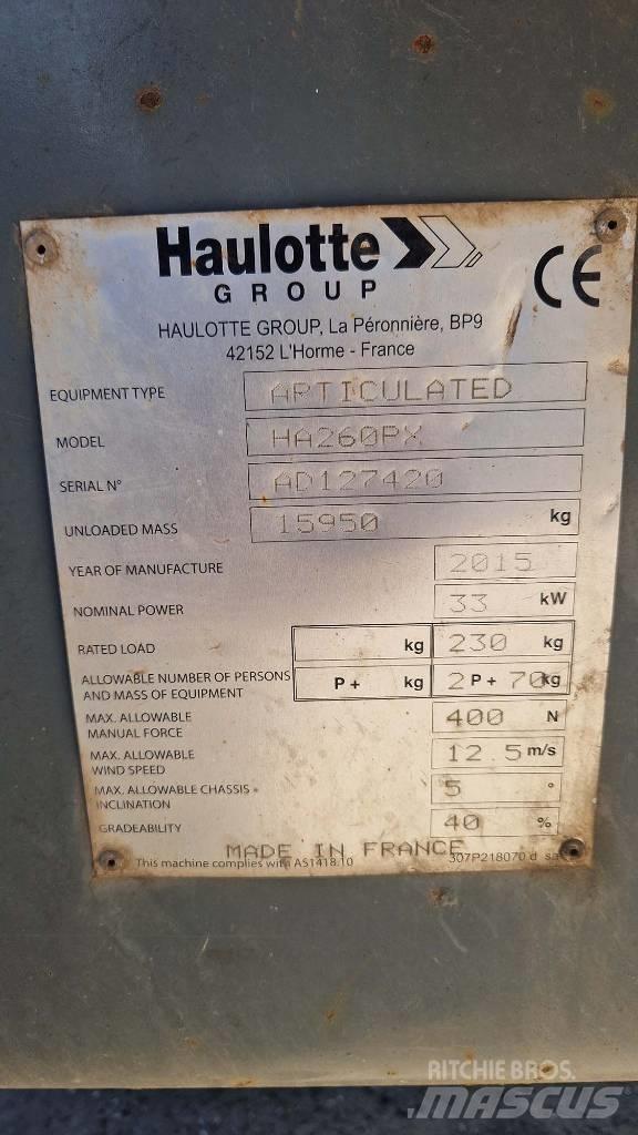 Haulotte HA 260 PX Gelenkteleskoparbeitsbühnen