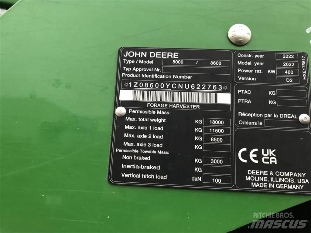 John Deere 8600 Selbstfahrende Häcksler