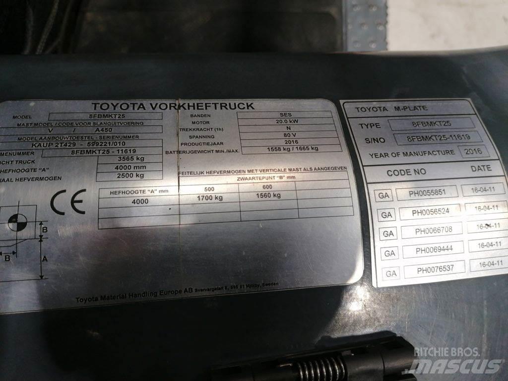 Toyota 8FBMKT25 Elektrostapler