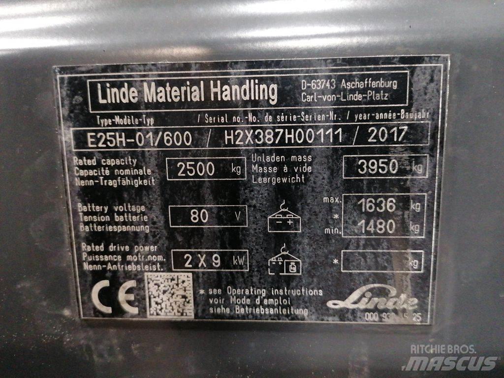 Linde E25H-01/600 Elektrostapler