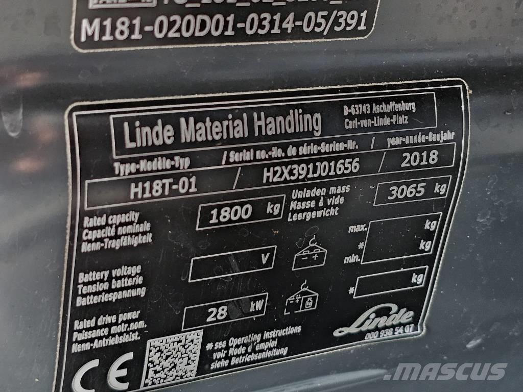 Linde H18T-01 Gasstapler