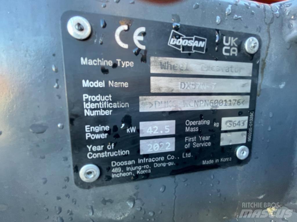 Doosan Dx57W-7 Mobilbagger