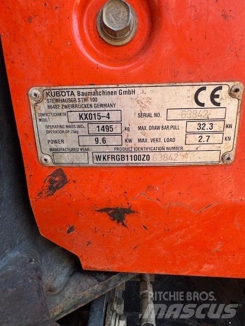 Kubota KX 015-4 Minibagger < 7t