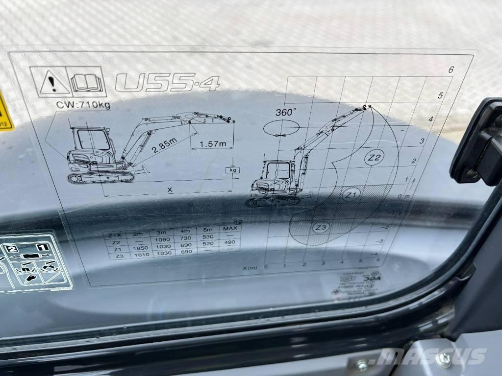  **SOLD** Kubota U 55-4 Minibagger < 7t