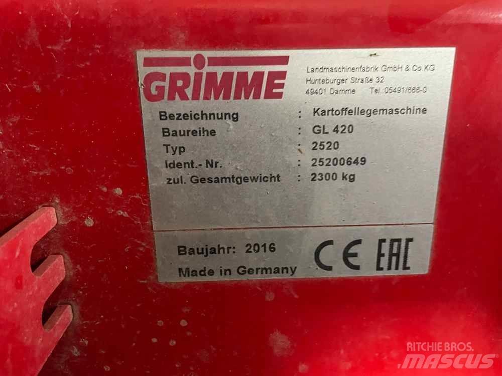 Grimme GL 420 Kartoffellegemaschinen