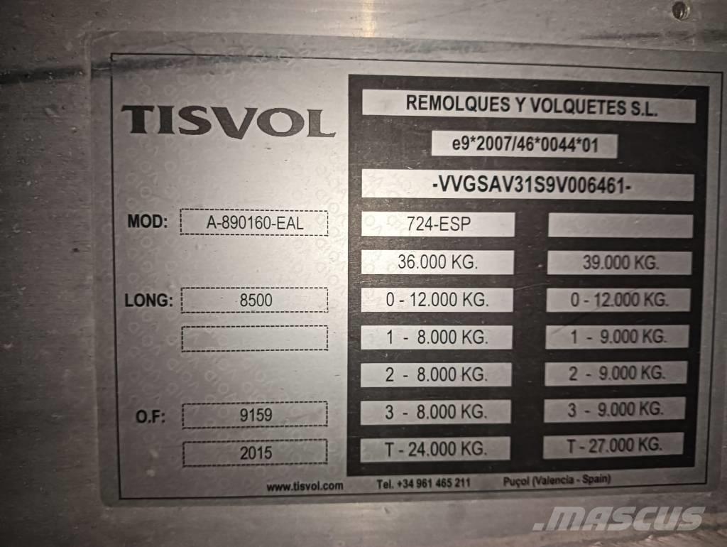  Tisvol A-890160-EAL Kippladerauflieger