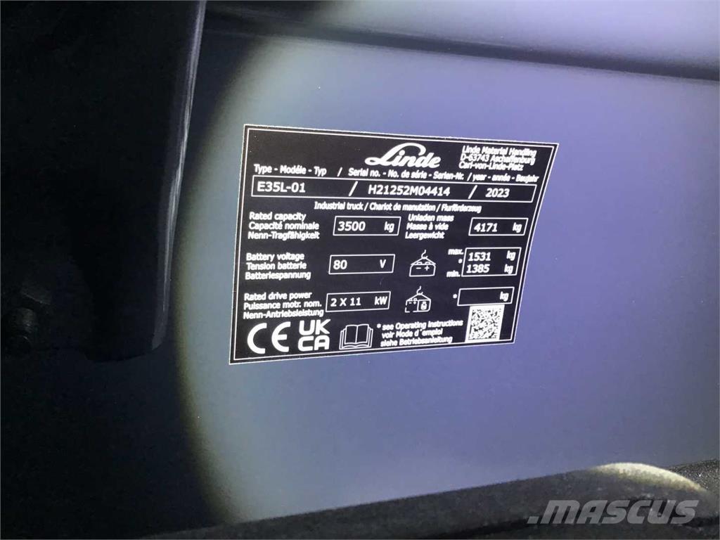 Linde E35L Elektrostapler