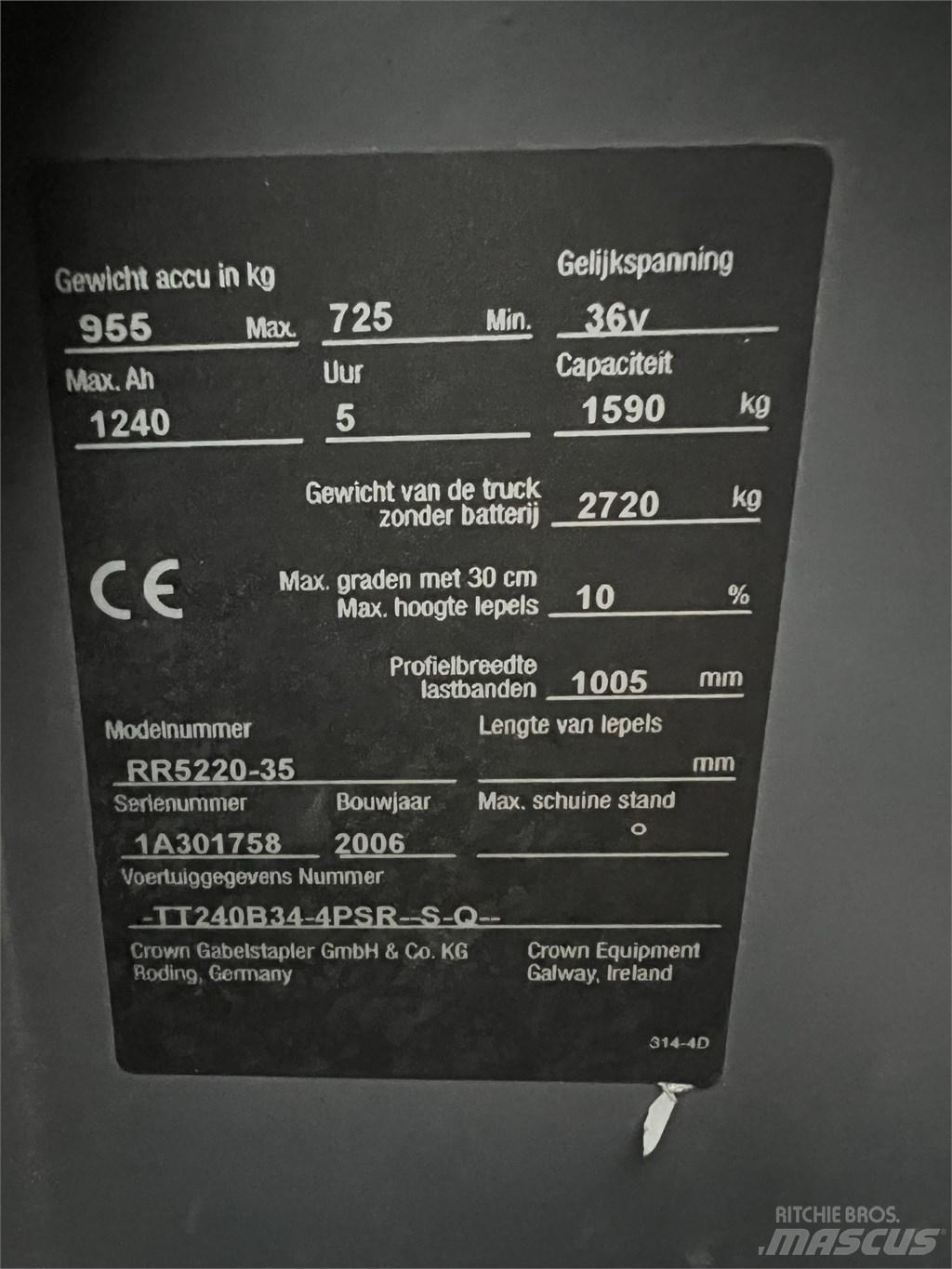 Crown RR 5220-35 Elektrostapler
