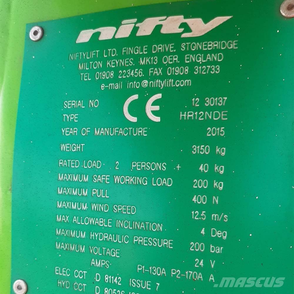 Niftylift HR 12 Gelenkteleskoparbeitsbühnen
