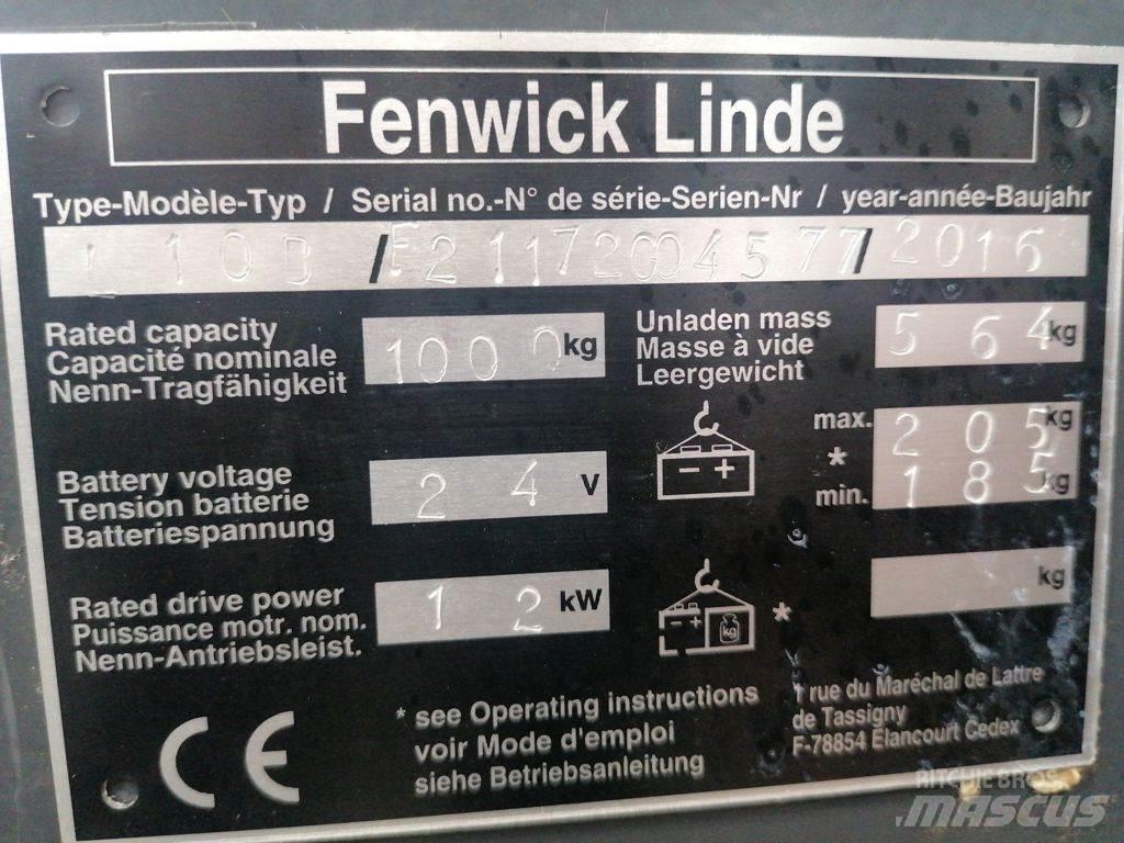 Linde L10B Deichselstapler