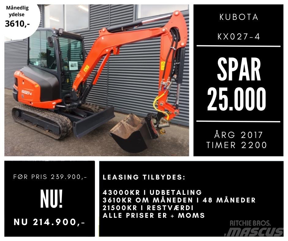 Kubota kx027-4 Minibagger < 7t