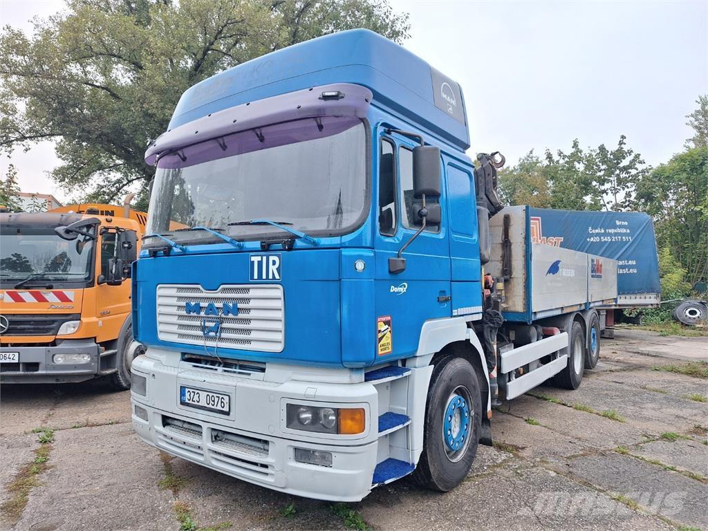 MAN 26.414 6X2 + HR Pritschenwagen/Pritschenwagen mit Seitenklappe