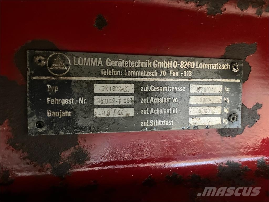 Lomma DK 1802-K Weitere Anhänger